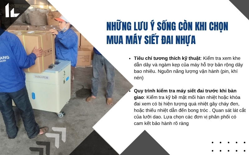 Những lưu ý sống còn khi chọn mua máy siết đai nhựa