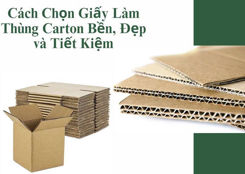 Cách Chọn Giấy Làm Thùng Carton Bền, Đẹp và Tiết Kiệm