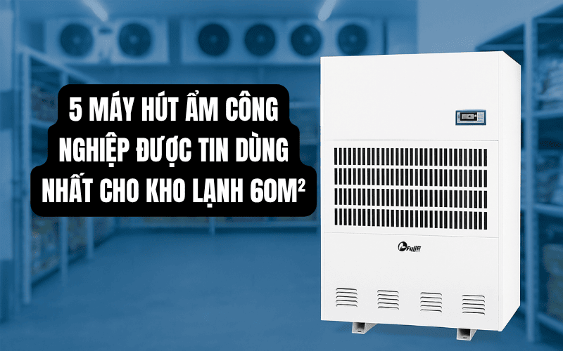 5 Máy hút ẩm công nghiệp được tin dùng nhất cho kho lạnh 60m²