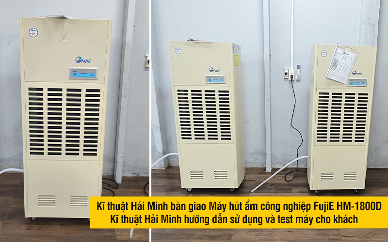 Kĩ thuật Hải Minh bàn giao Máy hút ẩm công nghiệp FujiE HM-1800D