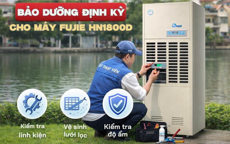 Bảo dưỡng định kỳ cho máy Fujie HN1800D
