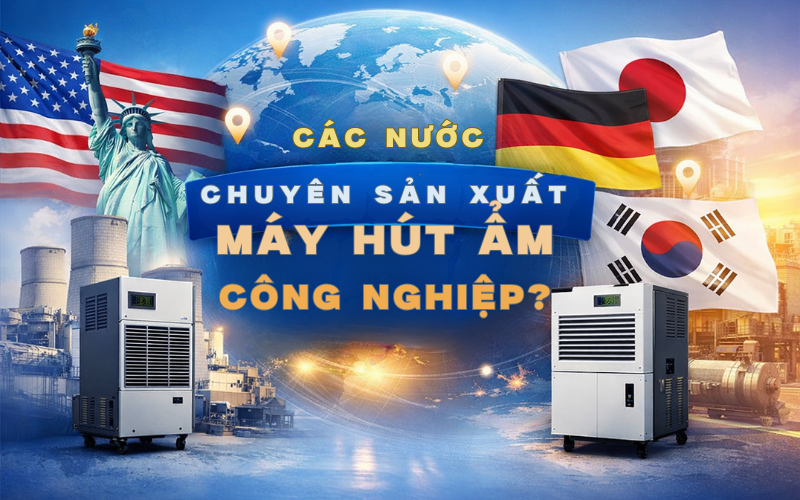 Các nước chuyên sản xuất máy hút ẩm công nghiệp?