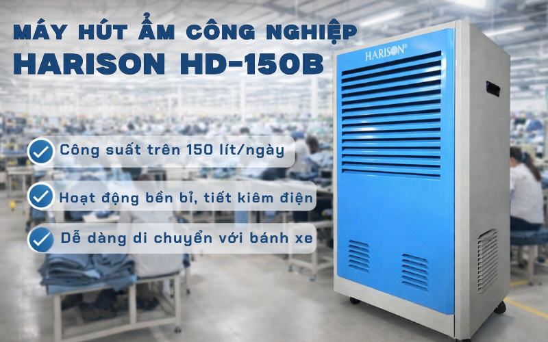 Máy hút ẩm công nghiệp Harison HD-150B