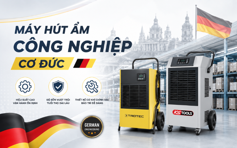 Máy hút ẩm công nghiệp cơ Đức 