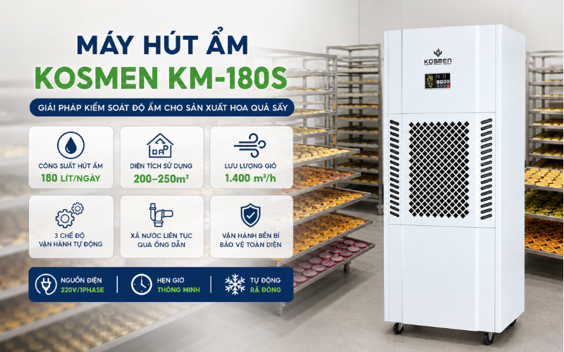 Máy hút ẩm công nghiệp FujiE HM-2408DS 