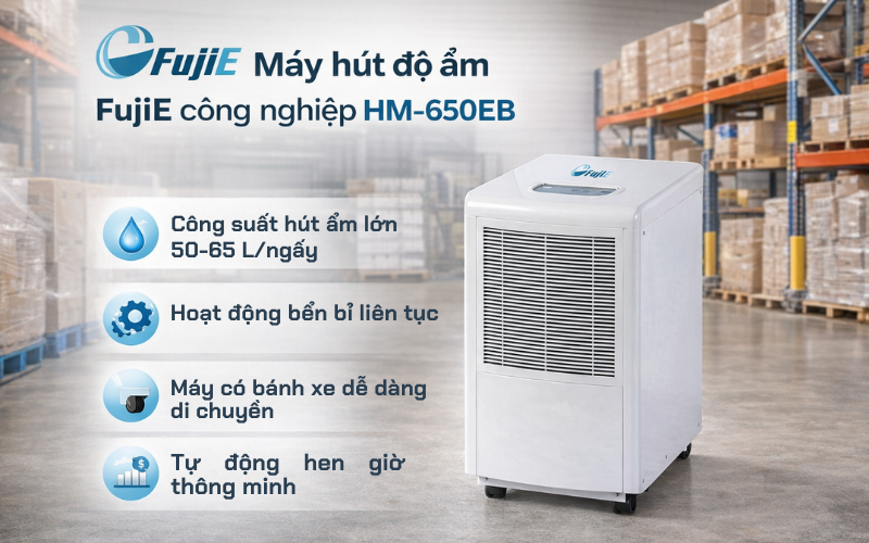 Máy hút độ ẩm FujiE công nghiệp HM-650EB
