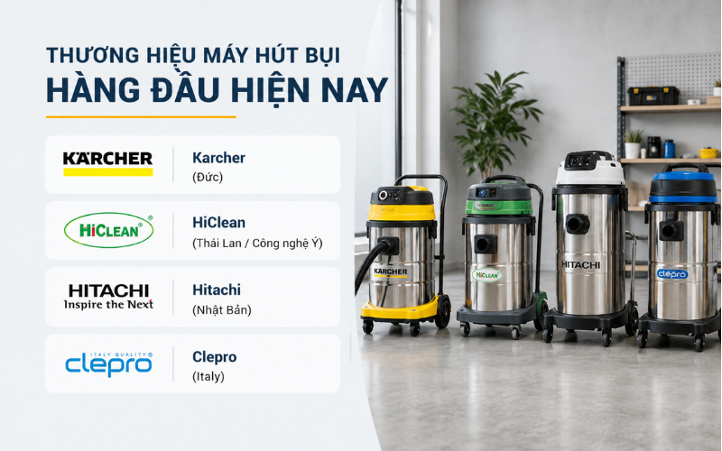 Thương hiệu máy hút bụi hàng đầu hiện nay