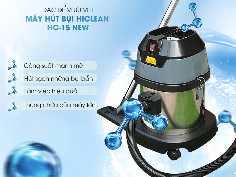 Thiết kế banner web Đặc điểm của máy hút bụi Hiclean HC 15 New