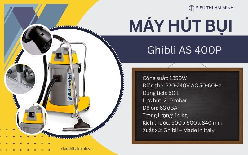 Thông số kỹ thuật_ Máy hút bụi & nước AS 400P