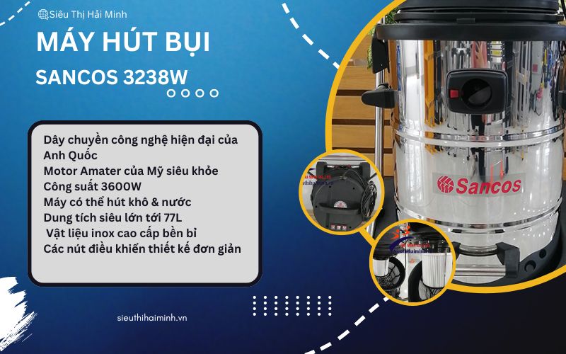 Tính năng nổi bật của máy Sancos 3238W