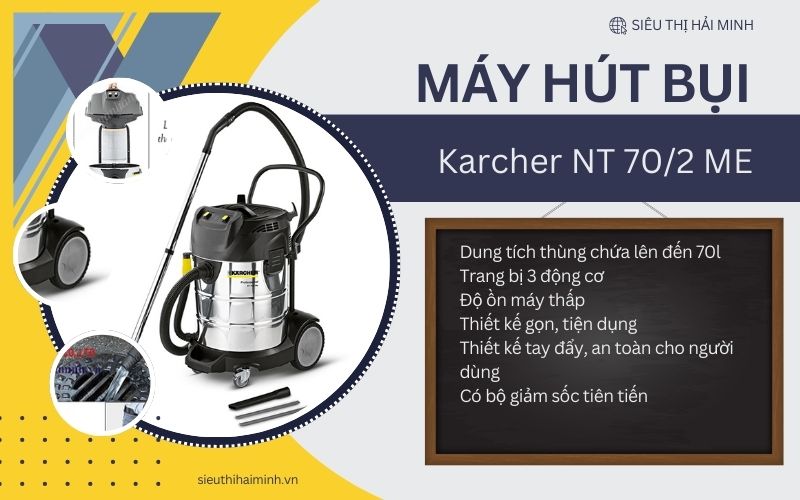 Ưu điểm của máy hút công nghiệp Karcher NT 702