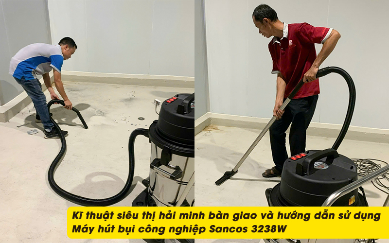 kĩ thuật Máy hút bụi công nghiệp Sancos 3238W