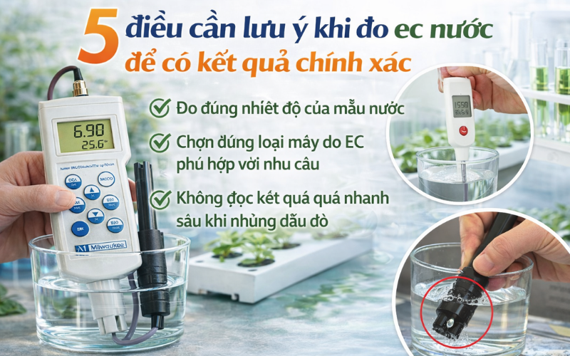 Chọn đúng loại máy đo EC phù hợp với nhu cầu