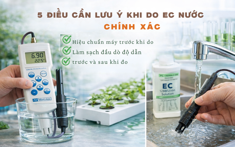 5 điều cần lưu ý khi đo ec nước để có kết quả chính xác