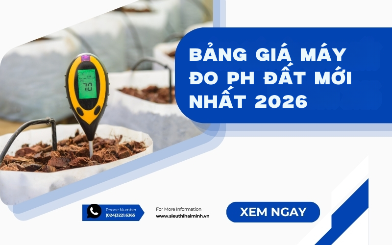 Bảng giá máy đo ph đất mới nhất 2026