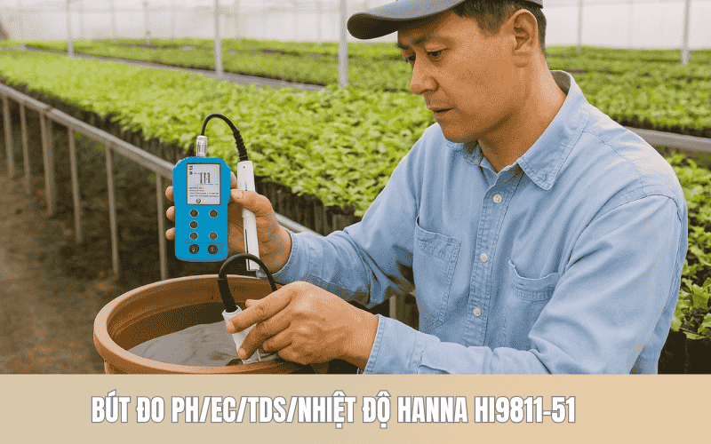 Bút đo pH/EC/TDS/Nhiệt độ HANNA HI9811-51