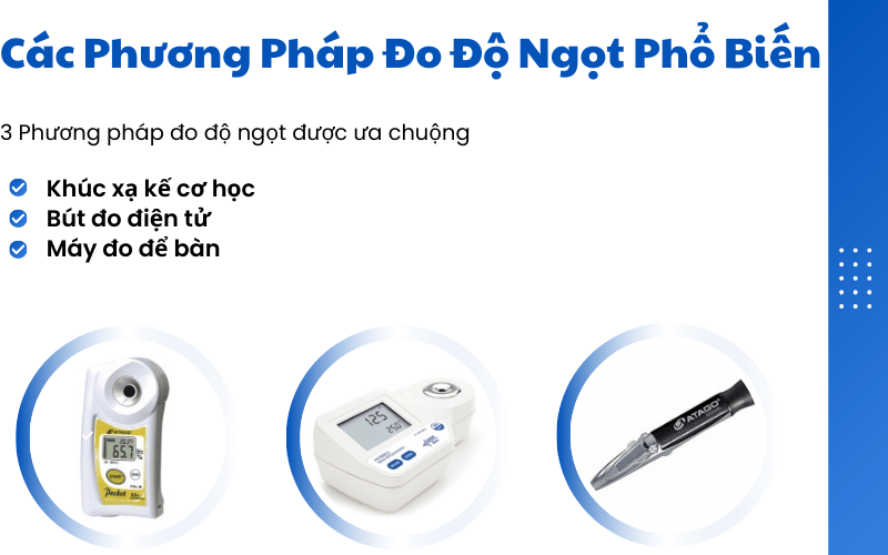 Các phương pháp đo độ ngọt phổ biến