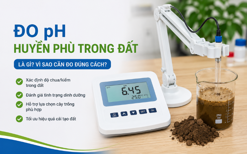 Đo pH huyền phù trong đất là gì? Vì sao cần đo đúng cách