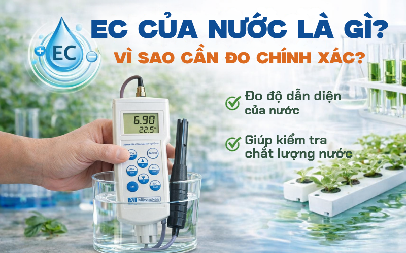 EC của nước là gì? Vì sao cần đo chính xác