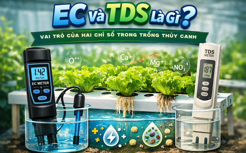 EC Và TDS Là Gì? Vai Trò Của Hai Chỉ Số Trong Trồng Thủy Canh