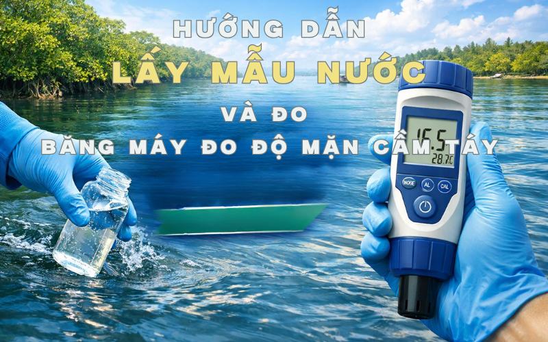 Hướng Dẫn Lấy Mẫu Nước Và Đo Bằng Máy Đo Độ Mặn Cầm Tay