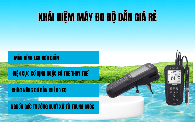 Khái niệm máy đo độ dẫn giá rẻ