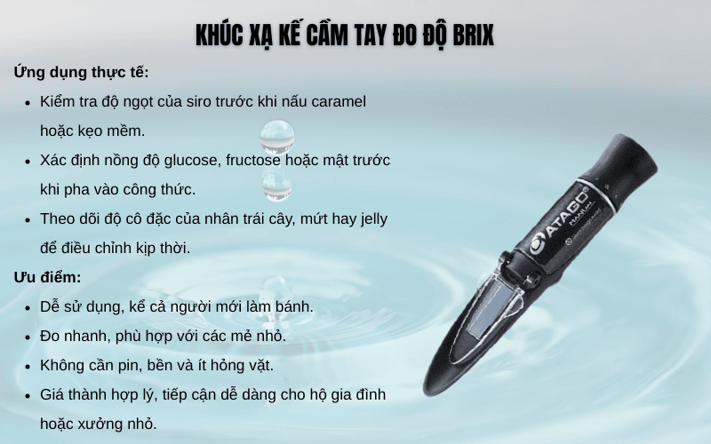 Khúc xạ kế cầm tay đo độ Brix