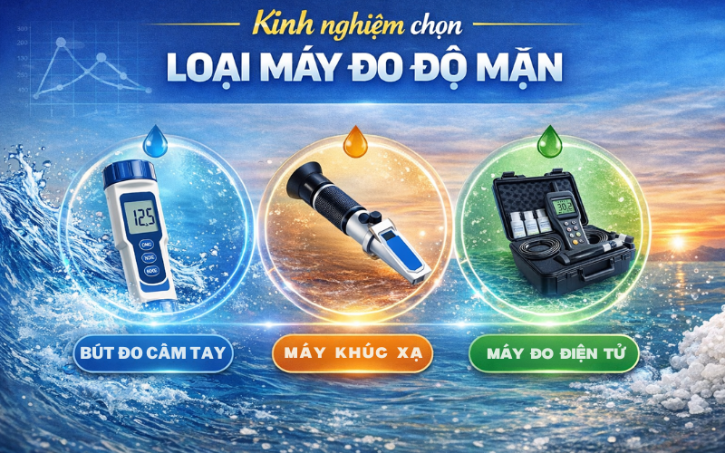 Kinh nghiệm chọn loại máy đo độ mặn