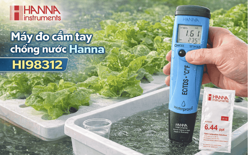 Máy đo cầm tay chống nước Hanna HI98312