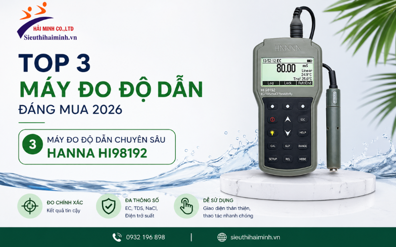 Máy đo độ dẫn chuyên sâu Hanna HI98192