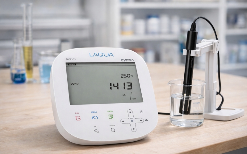 Máy đo độ dẫn/điện trở/độ mặn/TDS để bàn HORIBA EC1100-S