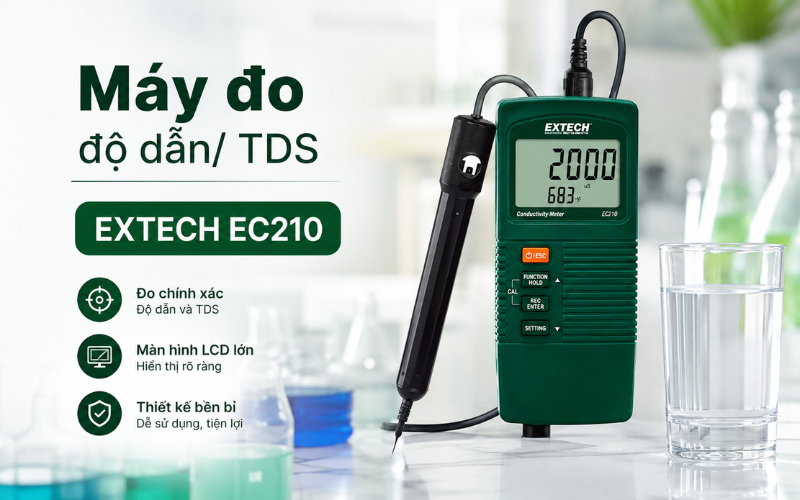 Giới thiệu về máy đo độ dẫn EC EXTECH EC210
