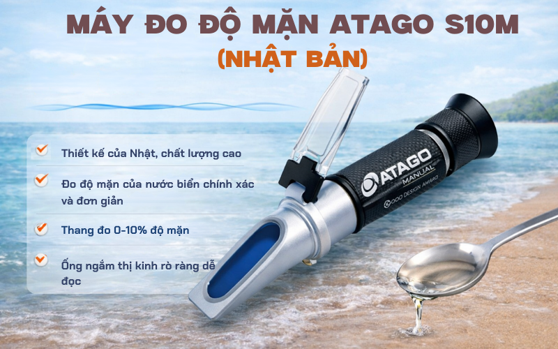 Máy đo độ mặn Atago S10M (Nhật Bản)