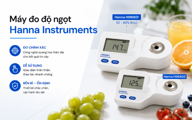 Máy đo độ ngọt Hanna Instruments