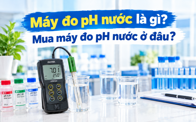 Máy đo pH nước là gì? Mua máy đo pH nước ở đâu?