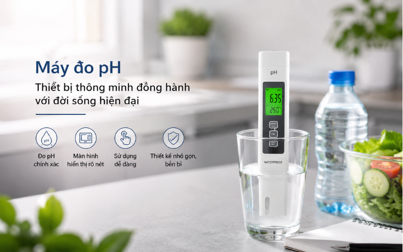 Máy đo ph thiết bị thông minh đồng hành với đời sống hiện đại