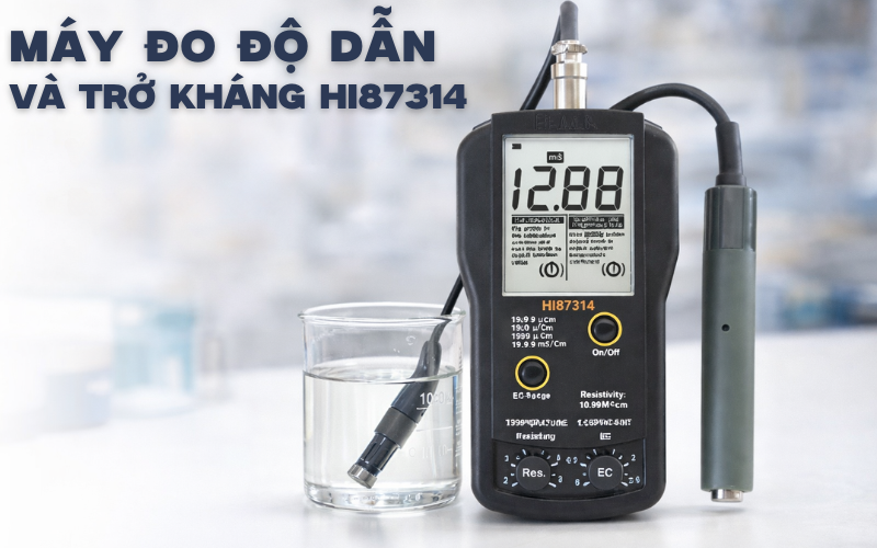 Máy đo độ dẫn và trở kháng HI87314