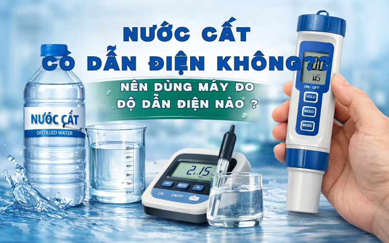 Nước Cất Có Dẫn Điện Không? Nên Dùng Máy Đo Độ Dẫn Điện Nào
