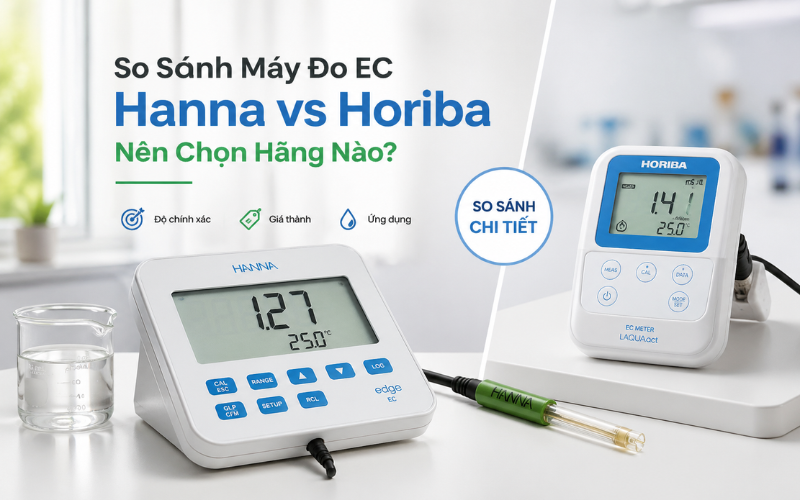 So Sánh Máy Đo Ec Hanna Và Horiba: Nên Chọn Hãng Nào?