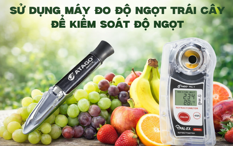 Sử dụng máy đo độ ngọt trái cây để kiểm soát độ ngọt