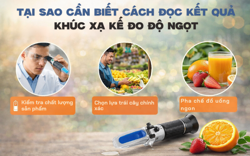 Tại sao cần biết cách đọc kết quả khúc xạ kế đo độ ngọt