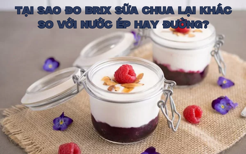 Tại sao đo Brix sữa chua lại khác so với nước ép hay đường?