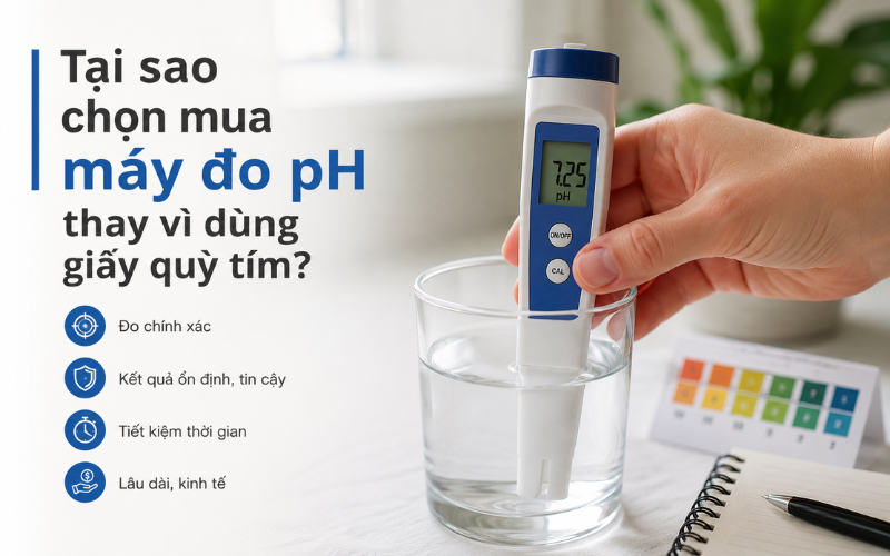Tại sao chọn mua máy đo độ có độ chính xác vượt trội hơn giấy quỳ