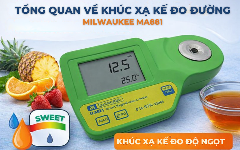Khúc xạ kế đo đường Milwaukee MA881
