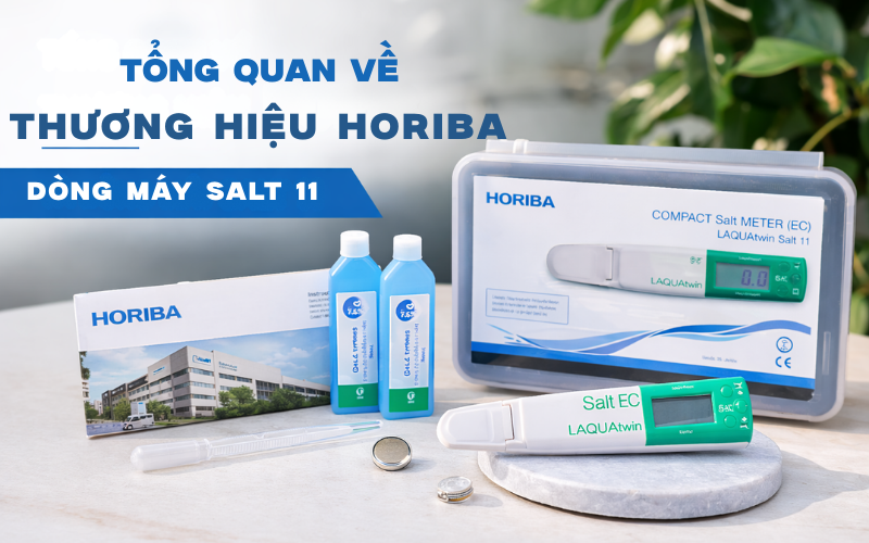 Tổng quan về thương hiệu Horiba và dòng máy Salt 11