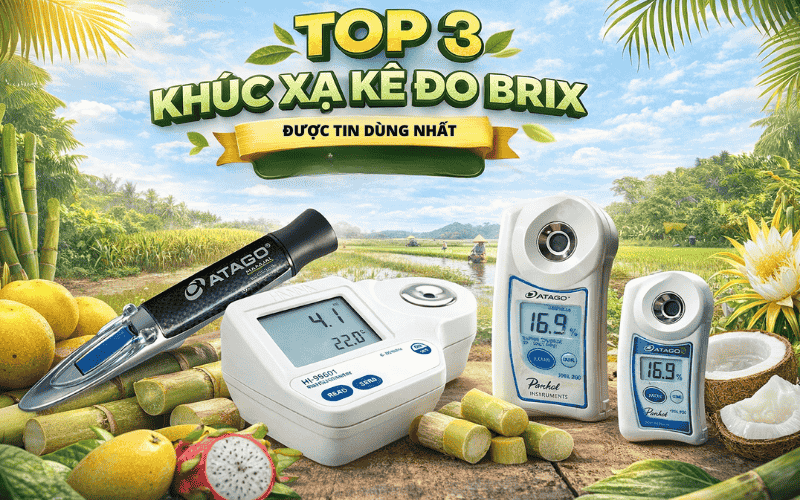 Top 3 Khúc Xạ Kế Đo Brix Đáng Tin Dùng Cho Bà Con Miền Tây