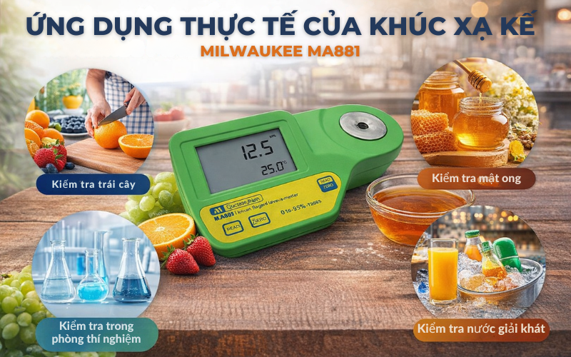 Ứng dụng thực tế của khúc xạ kế Milwaukee MA881