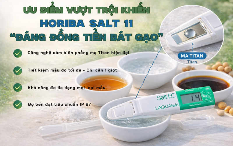 Ưu điểm vượt trội khiến Horiba Salt 11 
