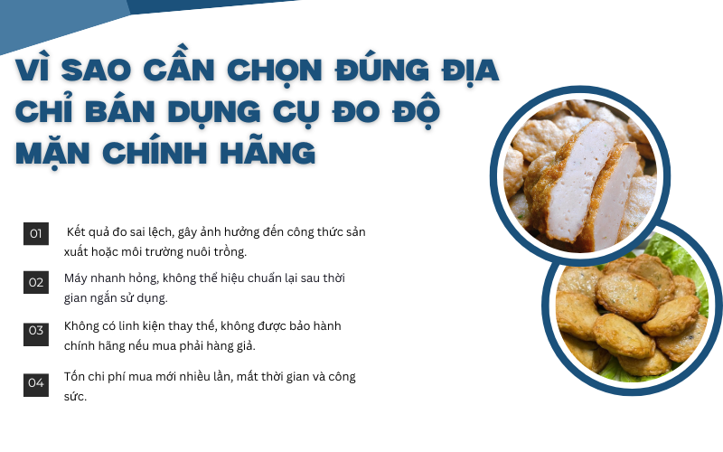 Vì sao cần chọn đúng địa chỉ bán dụng cụ đo độ mặn chính hãng
