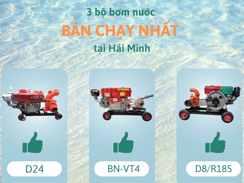 3 bộ bơm nước bán chạy nhất tại Hải Minh